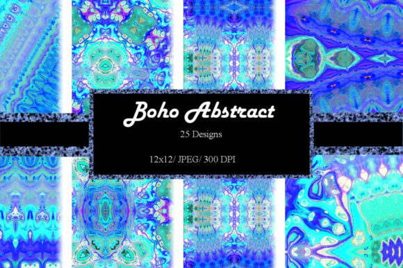 Download 12x12  Abstract Boho Background Saphire - Background Collection