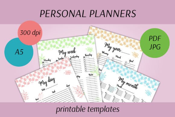 Download Personal Planners | Printable Templates - Personal Collection