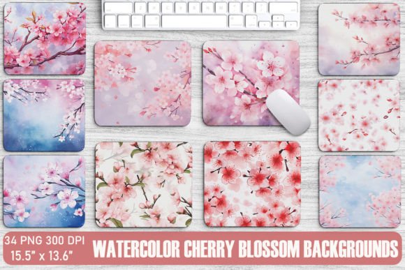 Download Watercolor Cherry Blossom Backgrounds - Background Collection