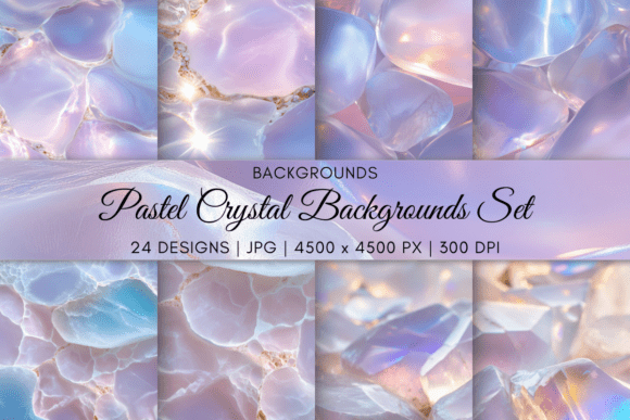 Download Pastel Crystal Backgrounds Set - Background Collection