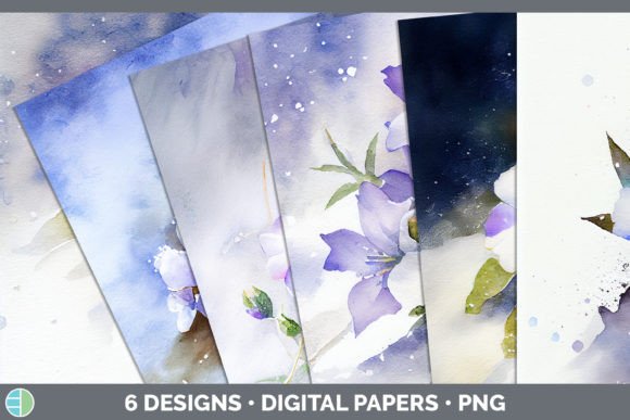 Download Snowy Periwinkle Backgrounds | Digital S - Background Collection