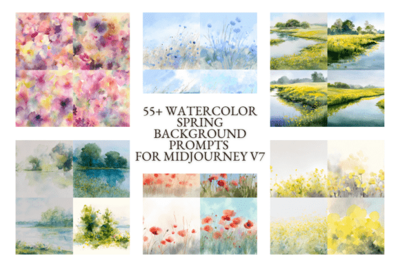 Download Watercolor Spring Background Prompts - Background Collection