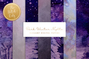 Download Digital Backgrounds Winter Night Skies - Background Collection