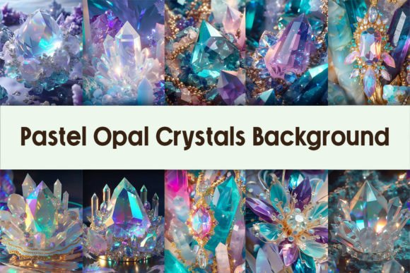 Download Pastel Opal Crystals Background - Background Collection