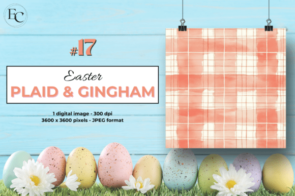 Download Coral Watercolor Plaid Spring Background - Background Collection