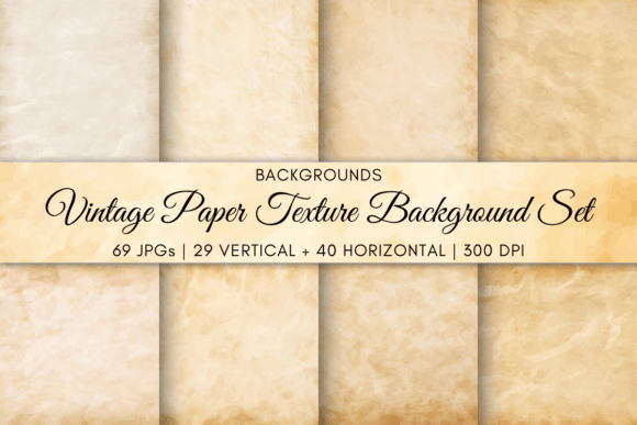 Download Vintage Paper Texture Background Set - Background Collection