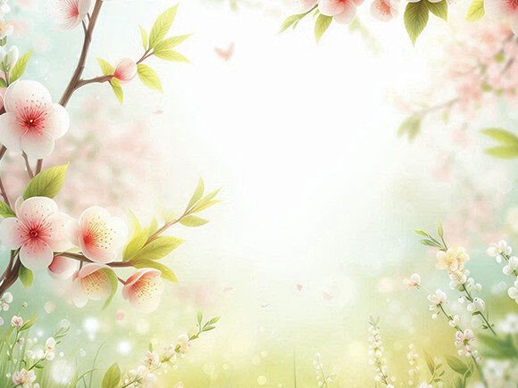 Download Spring Background with a Branch - Background Collection