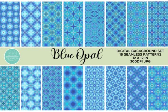 Download Blue Opal Seamless Background Textures - Background Collection