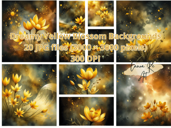 Download Dreamy Yellow Blossom Backgrounds - Background Collection
