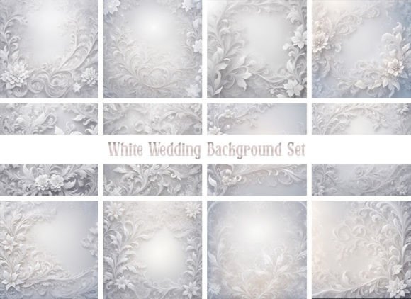 Download White Wedding Background Set - Background Collection