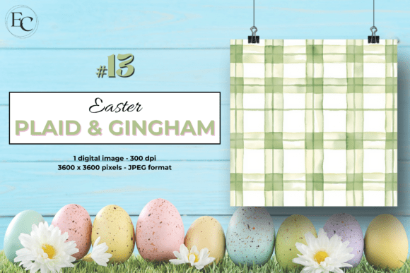Download Fresh Green Gingham Spring Background - Background Collection