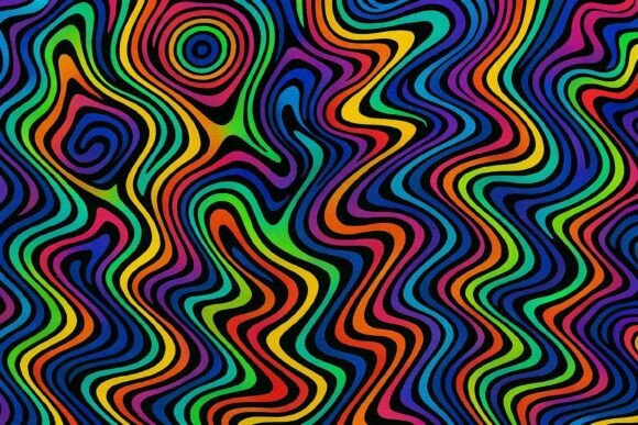 Download Trendy Neon Digital Paper Background - Background Collection