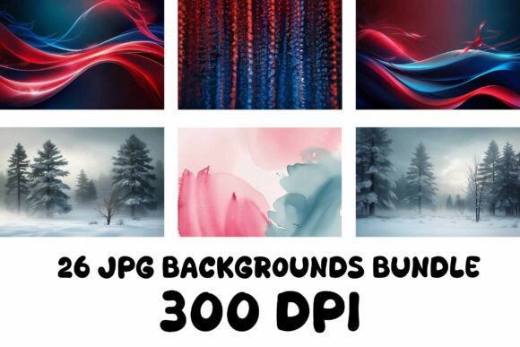 Download Trendy Background Digital Paper Bundle - Background Collection