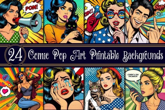Download Comic Pop Art Printable Backgrounds - Background Collection