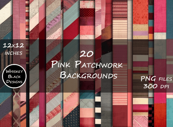 Download Pink Patchwork BoHo Background Papers - Background Collection