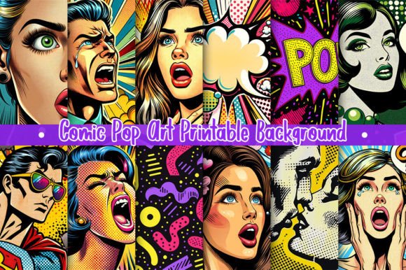 Download Comic Pop Art Printable Backgrounds - Background Collection