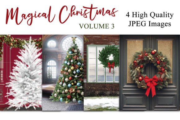 Download Magical Christmas V3 Digital Backgrounds - Background Collection