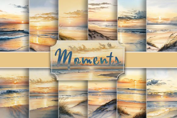 Download Calm and Tranquil Beach Background Set - Background Collection