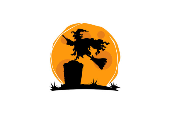 Download Halloween Background - Witch Silhouette - Background Collection