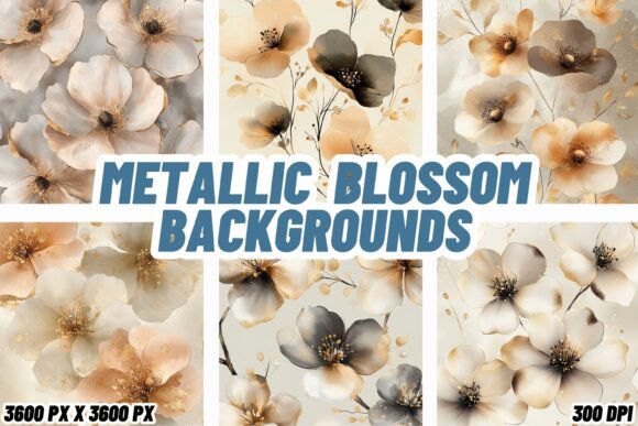 Download Metallic Blossom Backgrounds - Background Collection