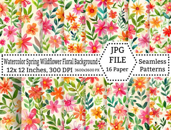 Download Watercolor Summer Spring Background Set - Background Collection