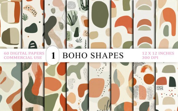 Download Abstract Boho Shapes Background - Background Collection
